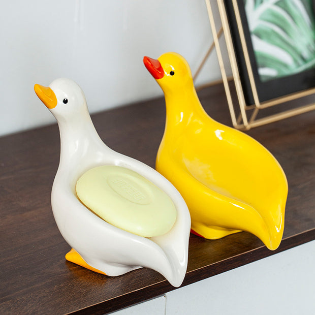 Creative Ceramic Soap Box Cute Duck
