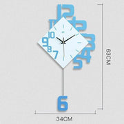 Personalized Digital Clock Fashion Wall Clock Wooden Creative Decorative Wall Watch