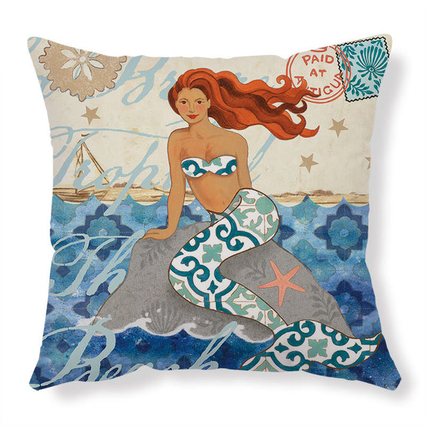 Cushion Covers Sea Turtle Printed Chair Seat Cases For Home Decor Sofa Chair Seat