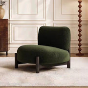 Living Room Single Sofa Fabric Lambswool Leisure Chair