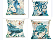 Cushion Covers Sea Turtle Printed Chair Seat Cases For Home Decor Sofa Chair Seat