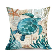 Cushion Covers Sea Turtle Printed Chair Seat Cases For Home Decor Sofa Chair Seat