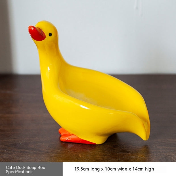 Creative Ceramic Soap Box Cute Duck