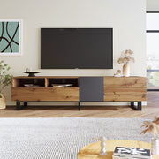 Modern TV Stand For 80'' TV, Double Storage, Media Console, Entertainment Center