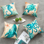 Cushion Covers Sea Turtle Printed Chair Seat Cases For Home Decor Sofa Chair Seat